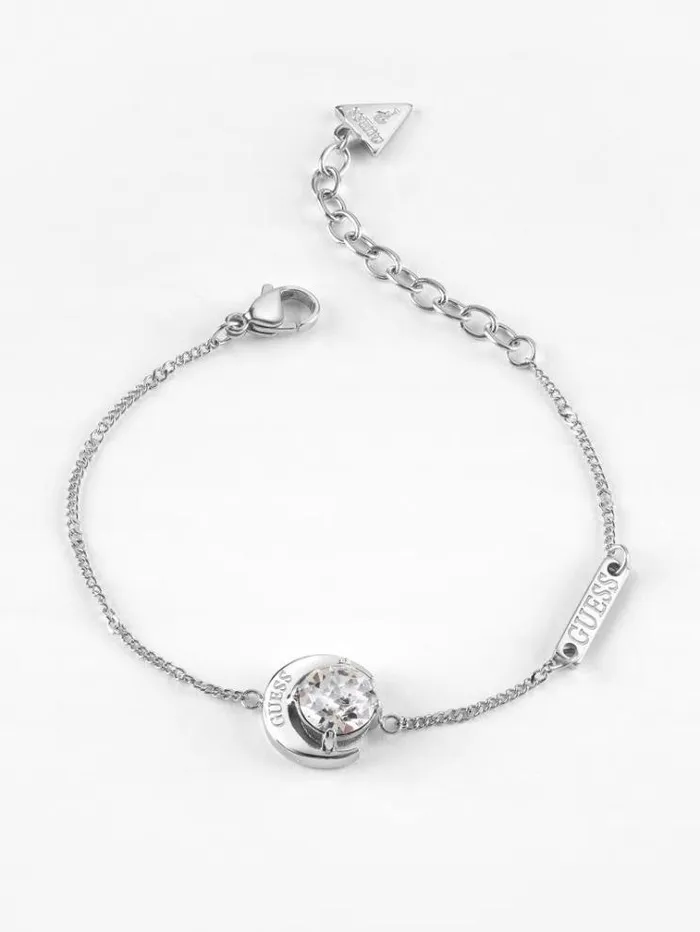 Women moon Phases Bracelet Silver Guess Jewellery