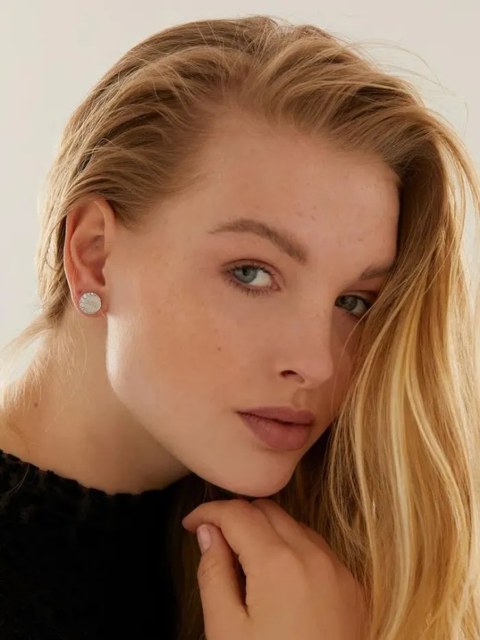Women moon Phases Earrings Silver Guess Jewellery