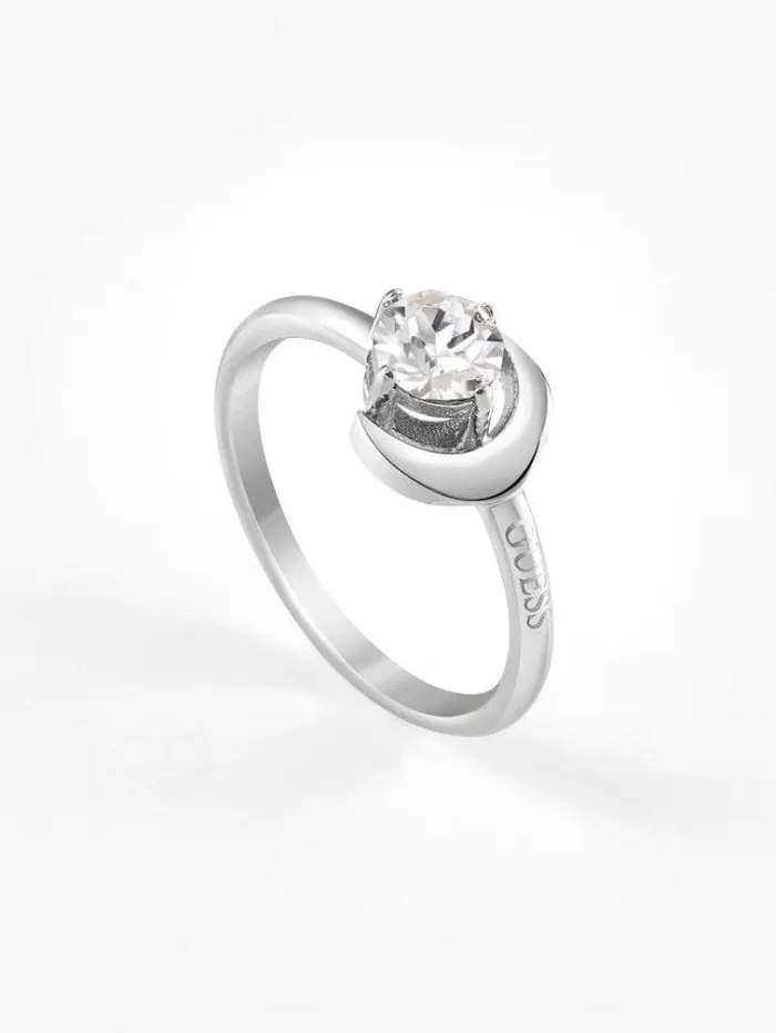 Women moon Phases Ring Silver Guess Jewellery