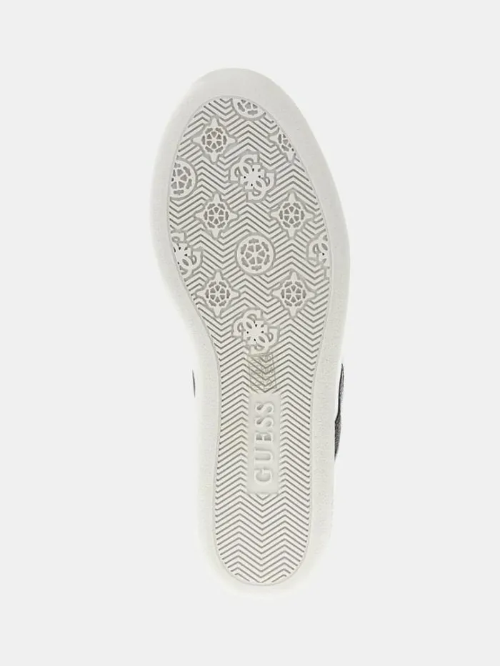 Women Morens Real Leather Wedge Sneakers White Guess Sneakers