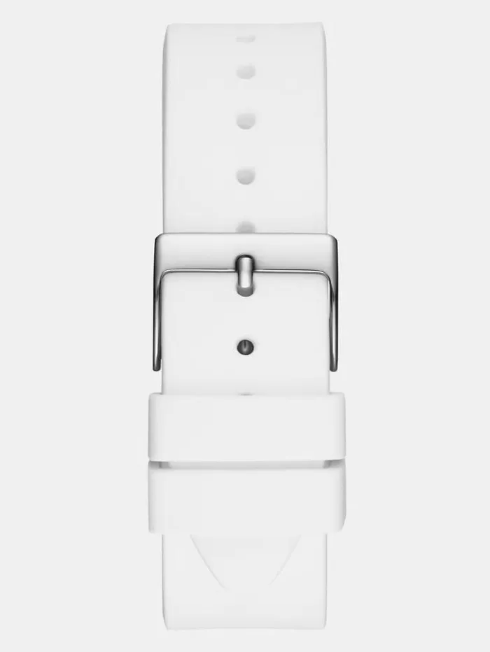 Women Multifunction Crystal Watch White Guess Watches