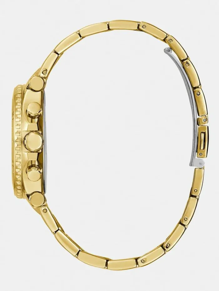 Women Multifunction Steel Watch Gold Guess Watches