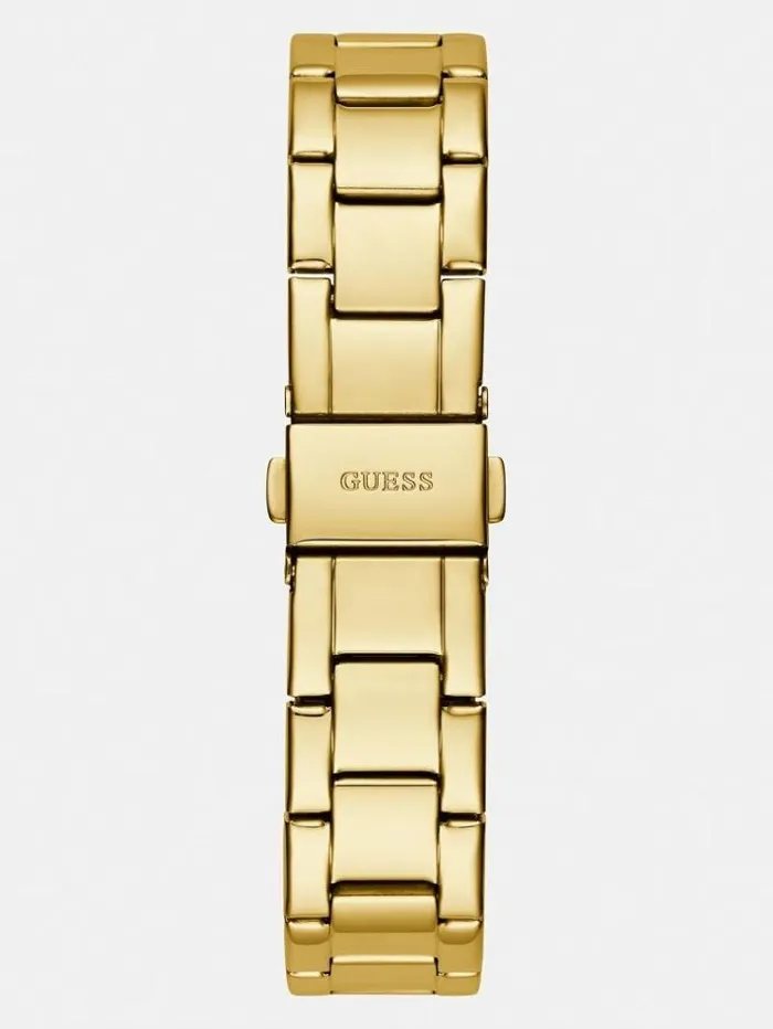 Women Multifunction Steel Watch Gold Guess Watches