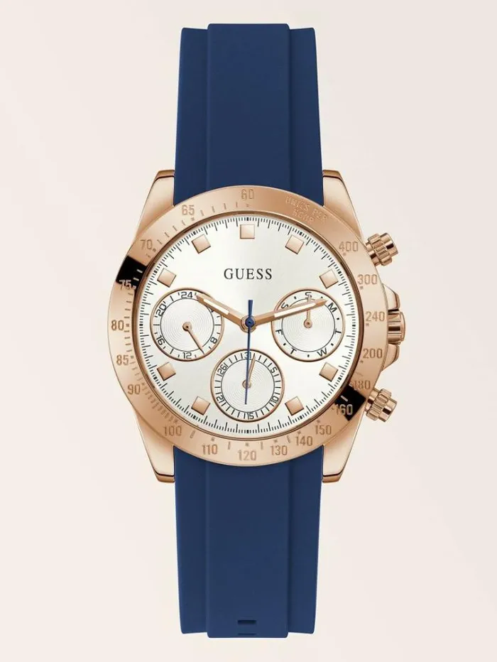 Women Multifunction Watch Blue Guess Watches
