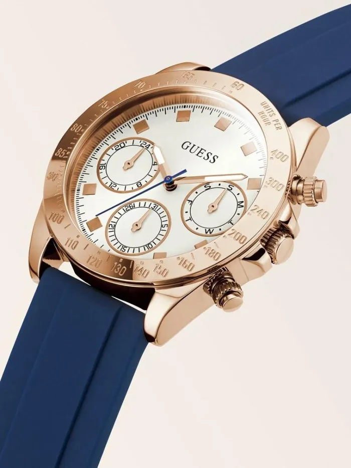 Women Multifunction Watch Blue Guess Watches