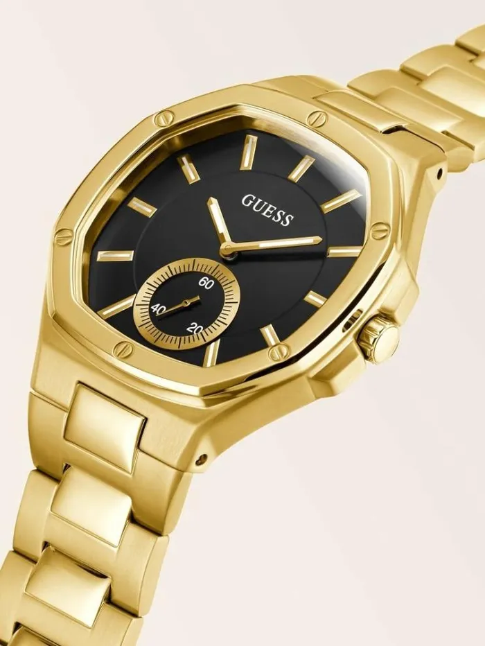 Women Multifunction Watch Gold Guess Watches
