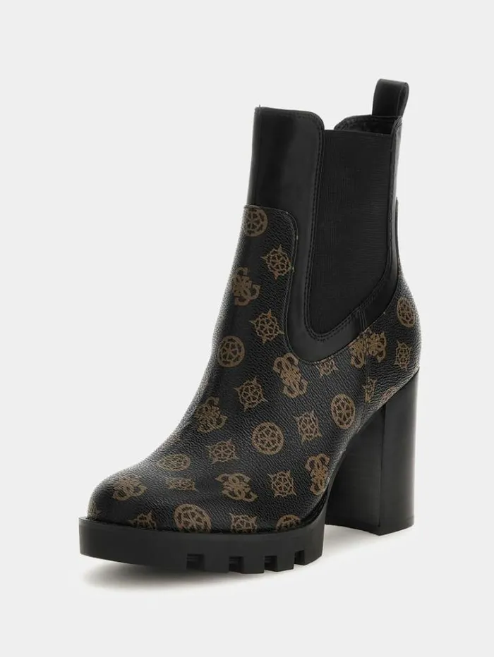 Women Nebba 4g Peony Ankle Boots Brown Guess Boots And Booties