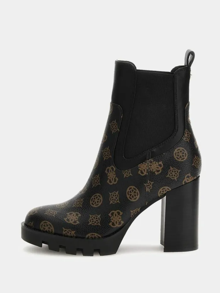 Women Nebba 4g Peony Ankle Boots Brown Guess Boots And Booties