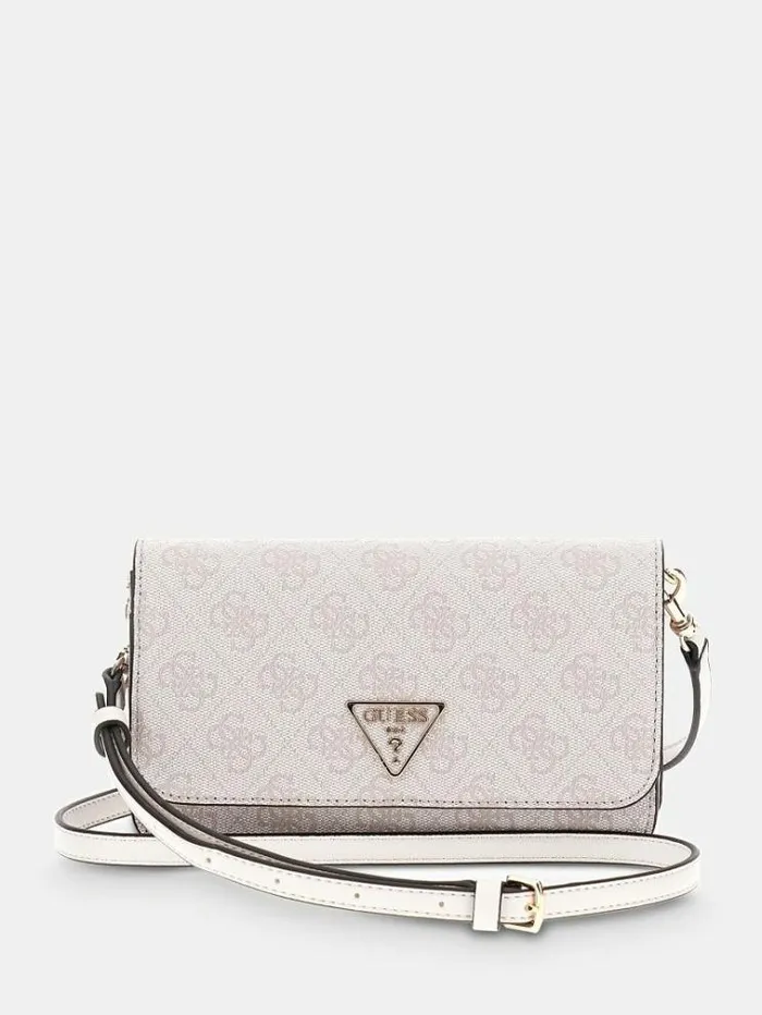 Women Noelle 4g Logo Crossbody Bag White Multi Guess Crossbody Bags