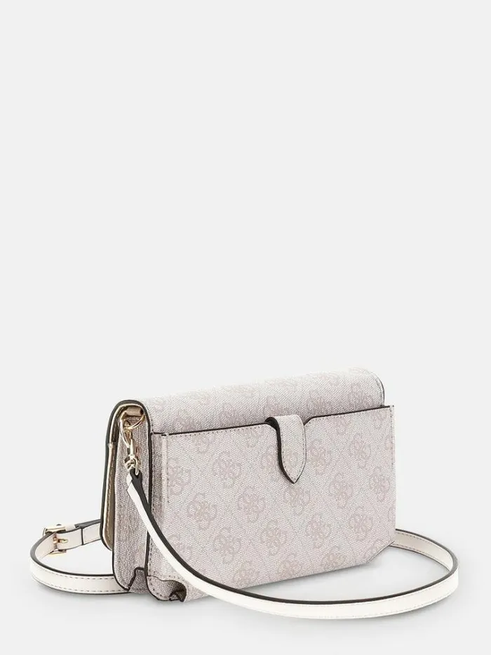 Women Noelle 4g Logo Crossbody Bag White Multi Guess Crossbody Bags