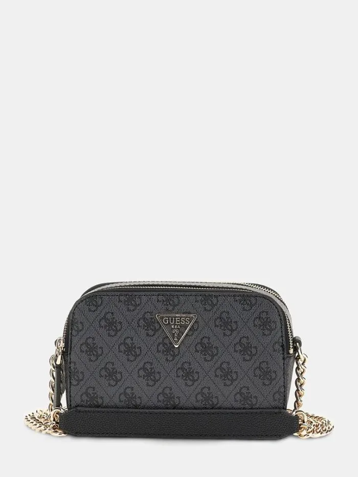 Women Noelle 4g Logo Mini Crossbody Bag Grey Multi Guess Crossbody Bags
