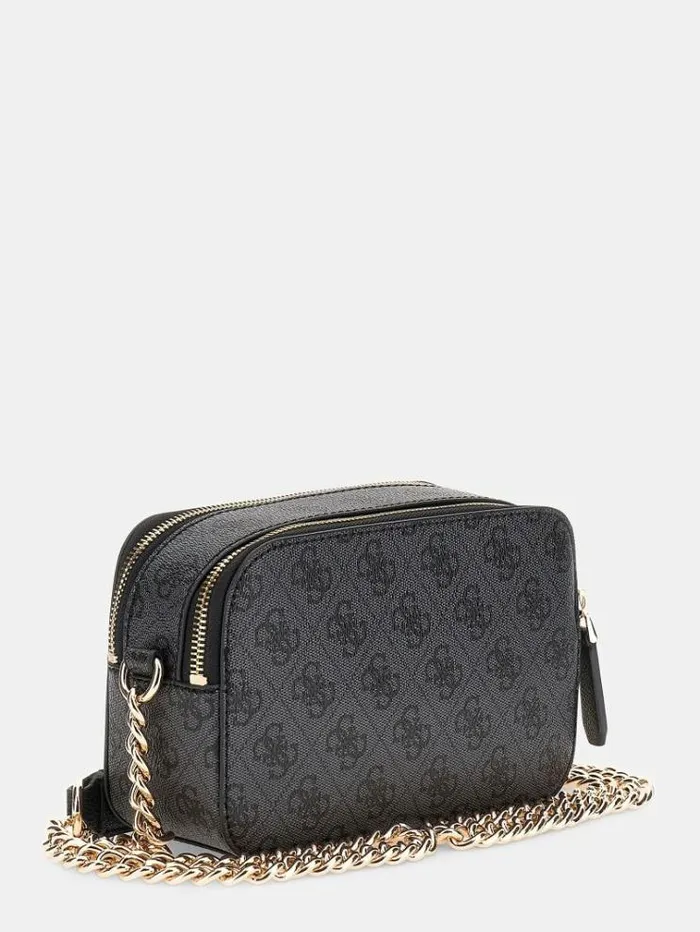 Women Noelle 4g Logo Mini Crossbody Bag Grey Multi Guess Crossbody Bags