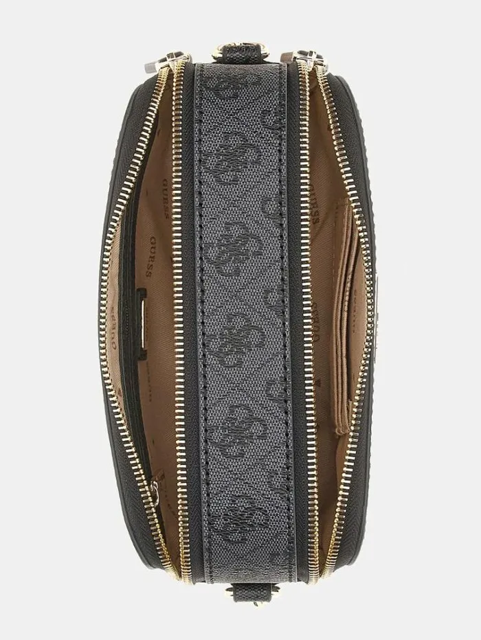 Women Noelle 4g Logo Mini Crossbody Bag Grey Multi Guess Crossbody Bags