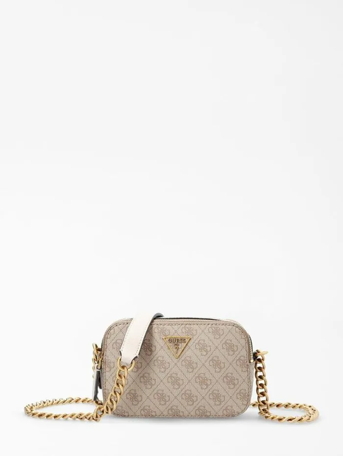 Women Noelle 4g Logo Mini Crossbody Bag Multi Beige Guess Crossbody Bags