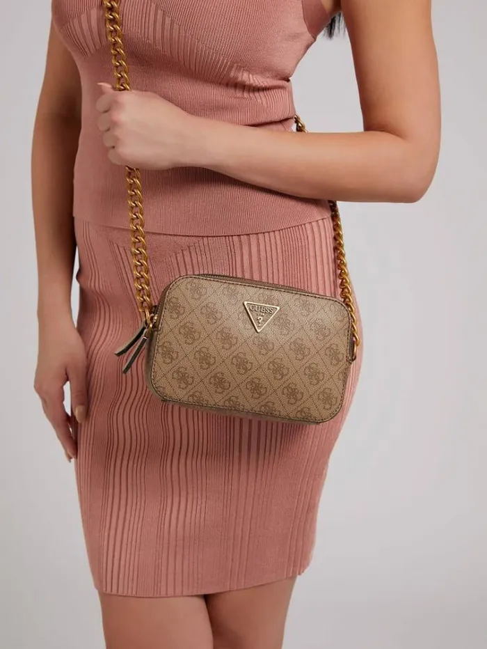 Women Noelle 4g Logo Mini Crossbody Bag Multi Beige Guess Crossbody Bags