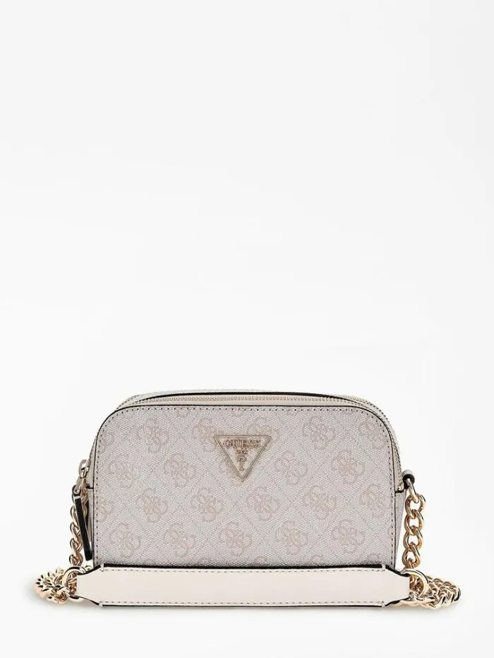 Women Noelle 4g Logo Mini Crossbody Bag White Multi Guess Crossbody Bags