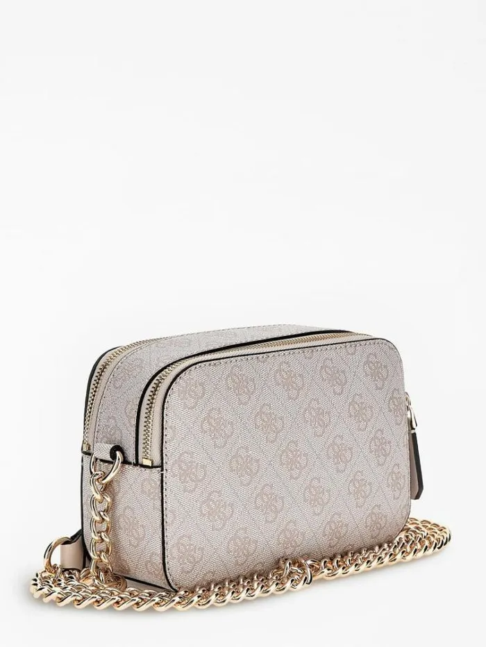 Women Noelle 4g Logo Mini Crossbody Bag White Multi Guess Crossbody Bags