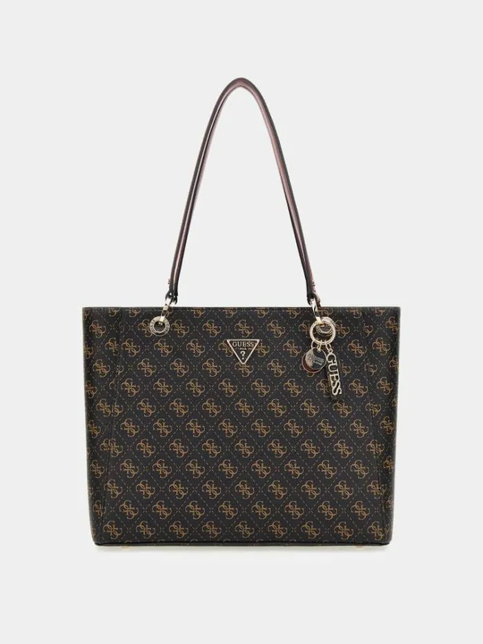 Women Noelle 4g Logo Shopper Brown Guess Shoppers