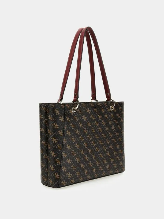 Women Noelle 4g Logo Shopper Brown Guess Shoppers