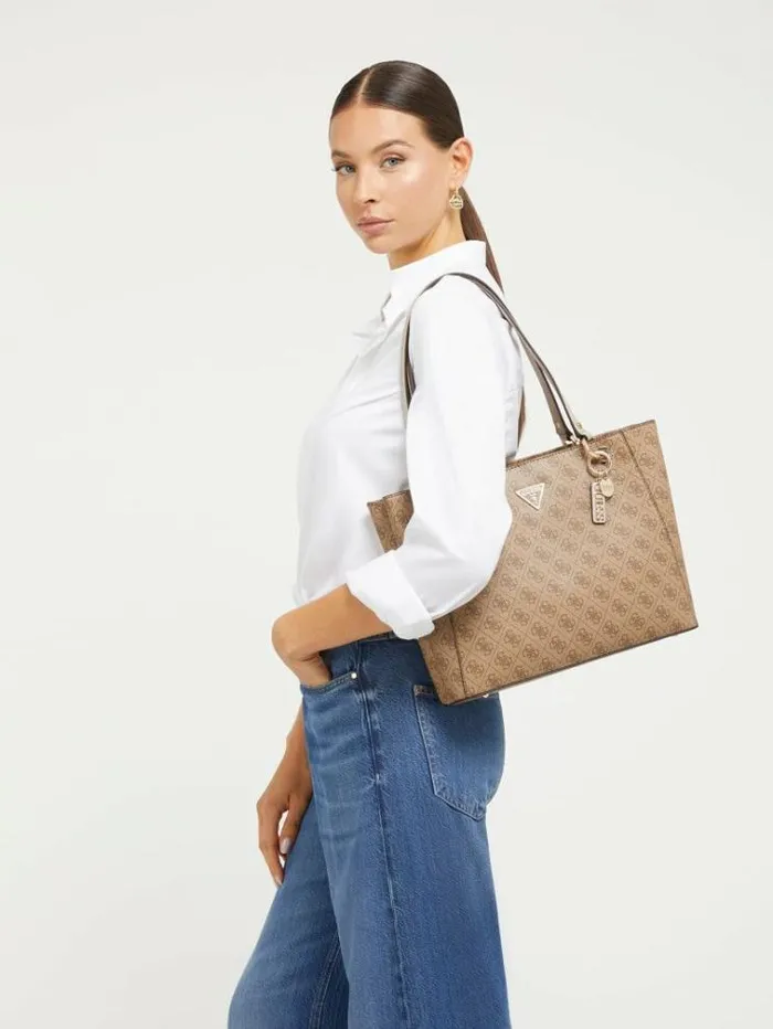 Women Noelle 4g Logo Shopper Multi Beige Guess Shoppers