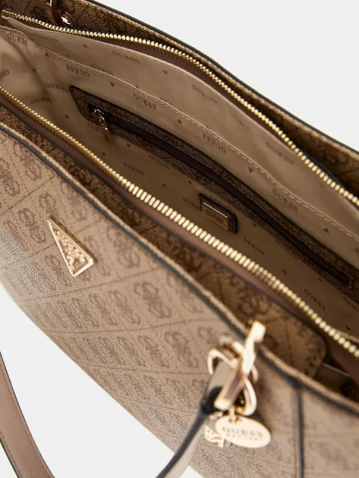 Women Noelle 4g Logo Shopper Multi Beige Guess Shoppers