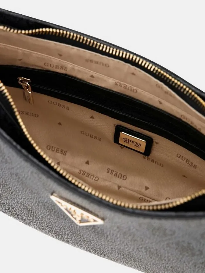 Women Noelle 4g Logo Shoulder Bag Black Guess Shoulder Bags