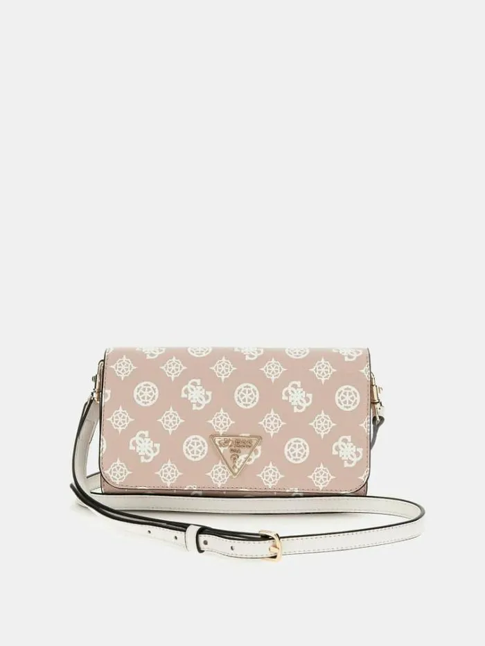 Women Noelle 4g Peony Logo Mini Crossbody Multi Pink Guess Crossbody Bags