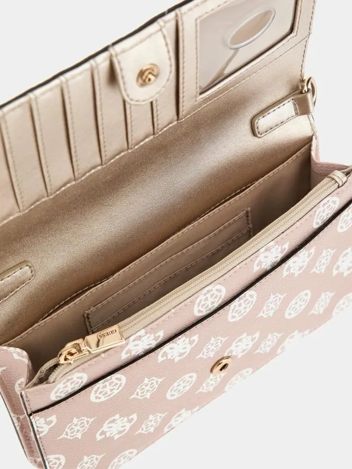 Women Noelle 4g Peony Logo Mini Crossbody Multi Pink Guess Crossbody Bags