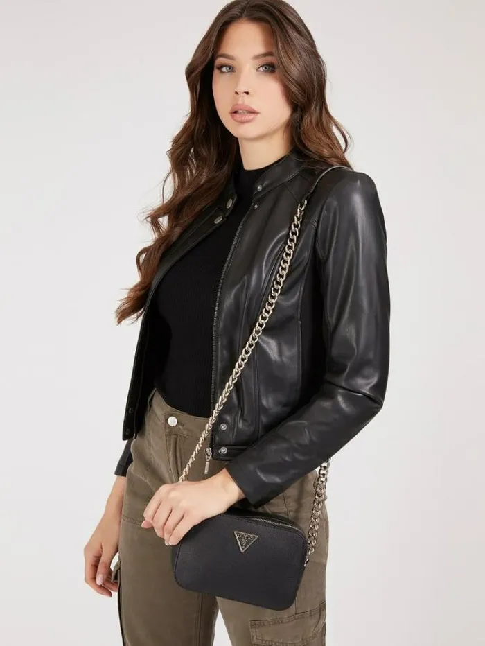 Women Noelle Crossbody Bag Black Guess Crossbody Bags