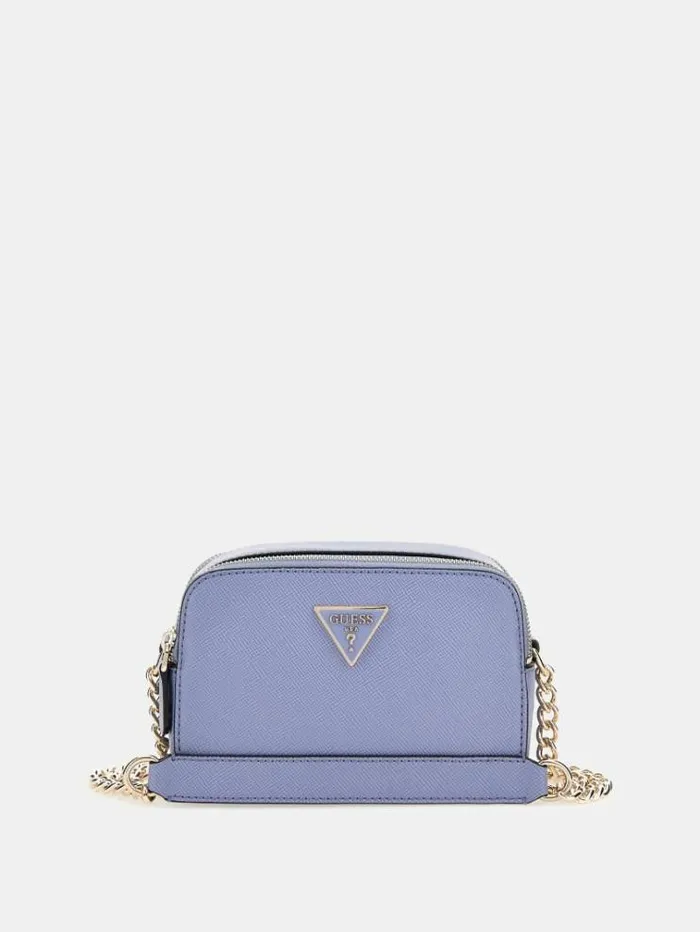 Women Noelle Saffiano Crossbody Bag Purple Guess Crossbody Bags