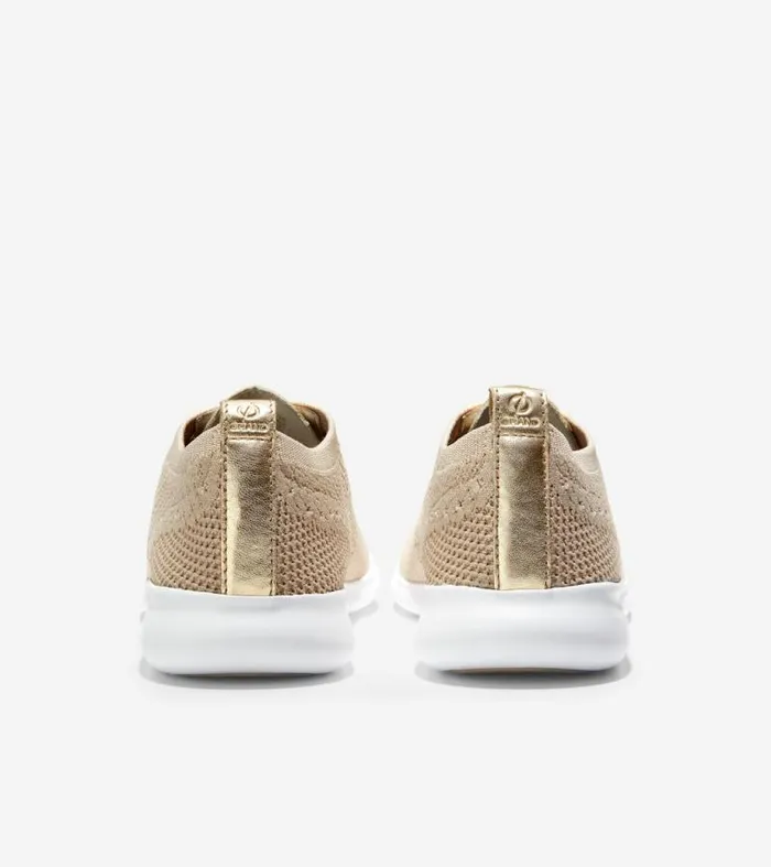 Women Oxfords Cole Haan 2ZERGRAND Stitchlite Wingtip Oxfords Rye Stitchlitetradeoptic White