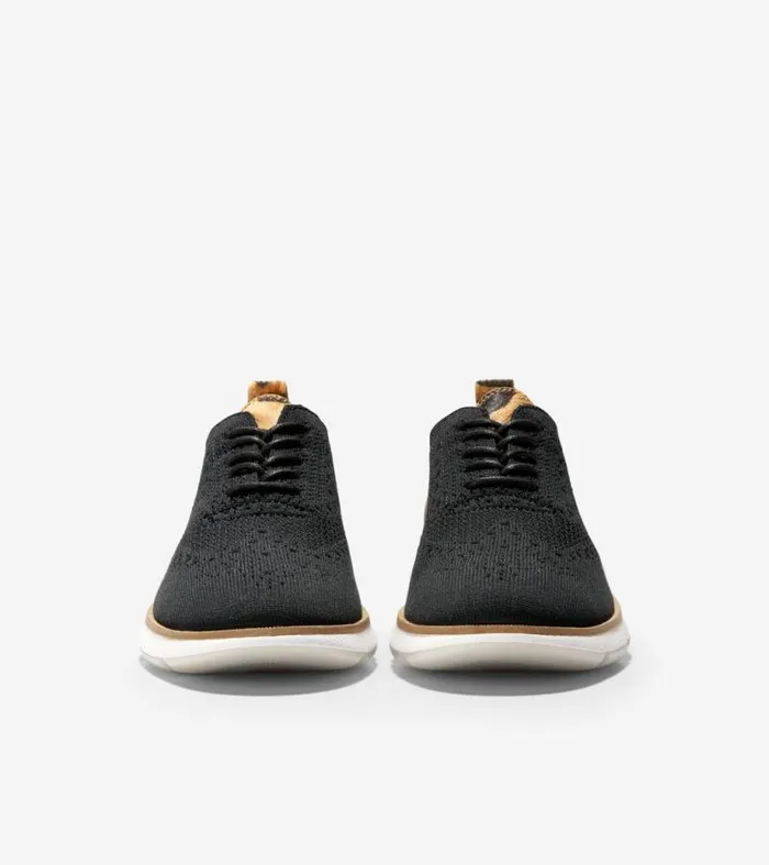 Women Oxfords Cole Haan 4ZERGRAND Stitchlite Oxfords Black Stitchlitetradejaguar Haircalf