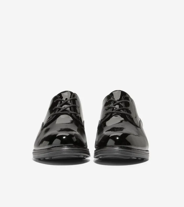Women Oxfords Cole Haan riginalGrand Plain Toe Oxfords Black Patent