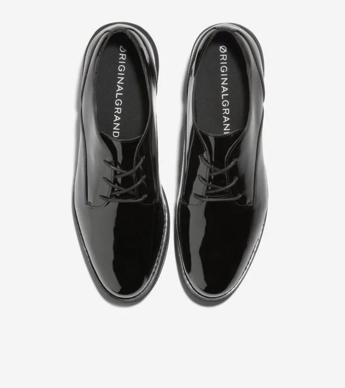 Women Oxfords Cole Haan riginalGrand Plain Toe Oxfords Black Patent