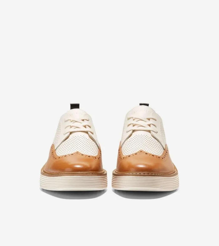 Women Oxfords Cole Haan riginalGrand Platform Wingtip Oxfords Pecanivory