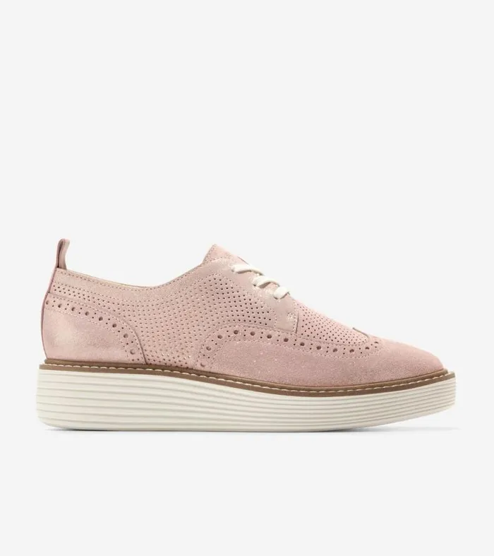 Women Oxfords Cole Haan riginalGrand Platform Wingtip Oxfords Rose Gold Shimmerivory Women Oxfords Cole Haan riginalGrand Platform Wingtip Oxfords Rose Gold Shimmerivory