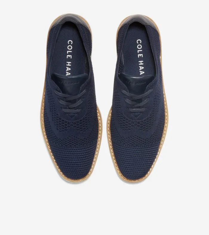Women Oxfords Cole Haan riginalGrand Stitchlite Platform Wingtip Oxfords Navy Blazerivory Stitchlitetrade