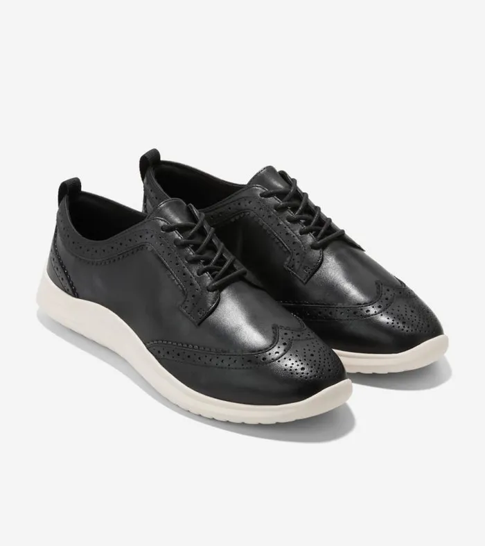 Women Oxfords Cole Haan ZERGRAND Meritt Wingtip Oxfords Black