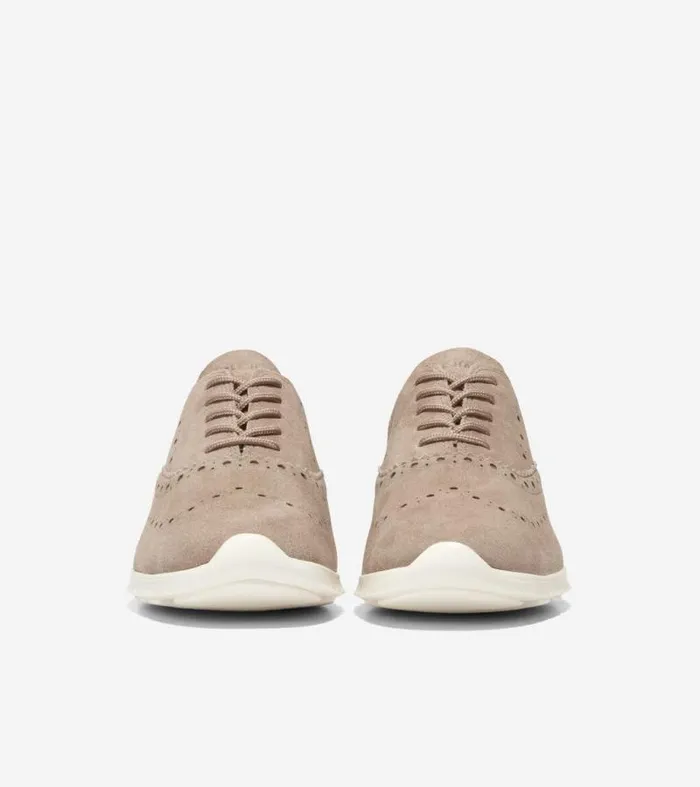 Women Oxfords Cole Haan ZERGRAND Wingtip Oxfords Irish Coffeeivory