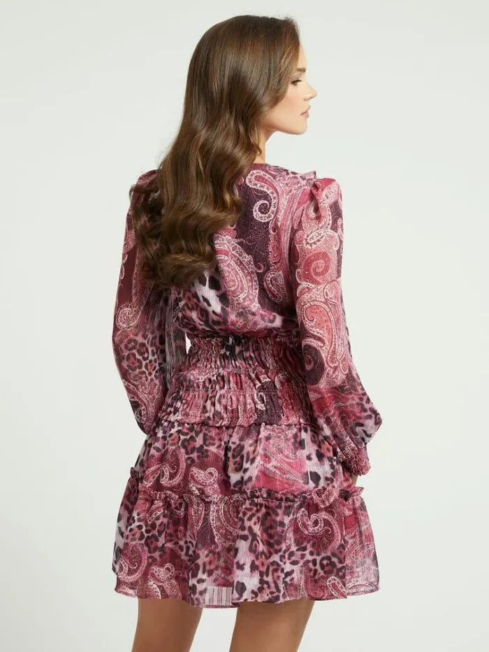 Women Paisley Print Dress Multi Purple Guess Dresses And Jumpsuits