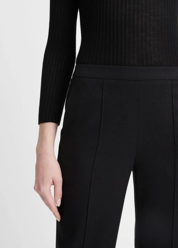 Women Pants and Shorts Vince Brushed MidRise Easy PullOn Pant Black