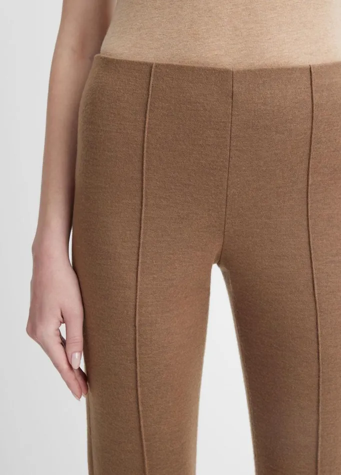 Women Pants and Shorts Vince Cozy WoolBlend MidRise StitchFront Pant Ristretto