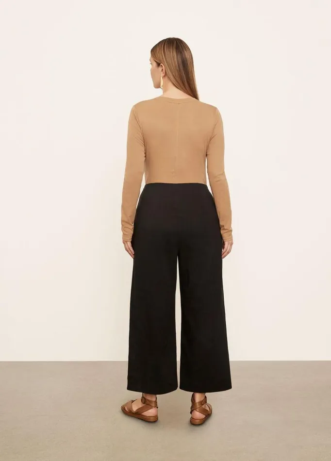 Women Pants and Shorts Vince Crop Wide Pant Black