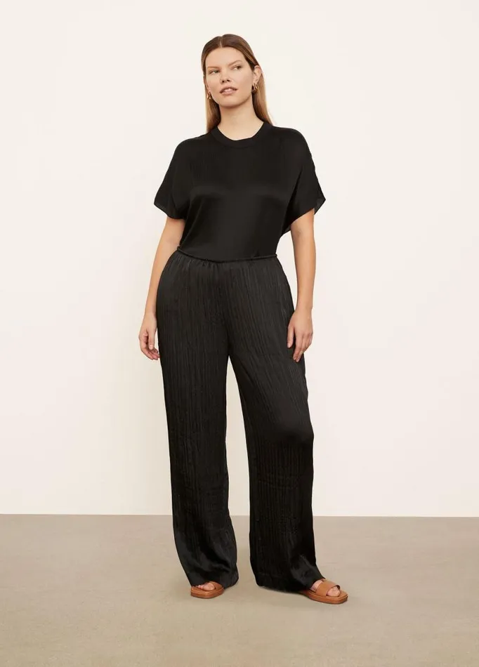 Women Pants and Shorts Vince Crushed PullOn Pant Black