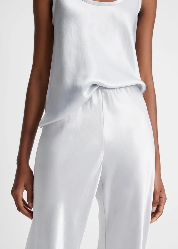 Women Pants and Shorts Vince Fluid Satin Bias Pant Silverstone