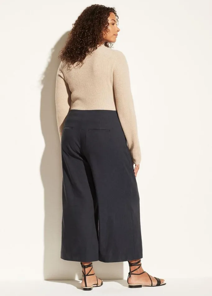 Women Pants and Shorts Vince High Waist Crop Wide Leg Coastal Blue