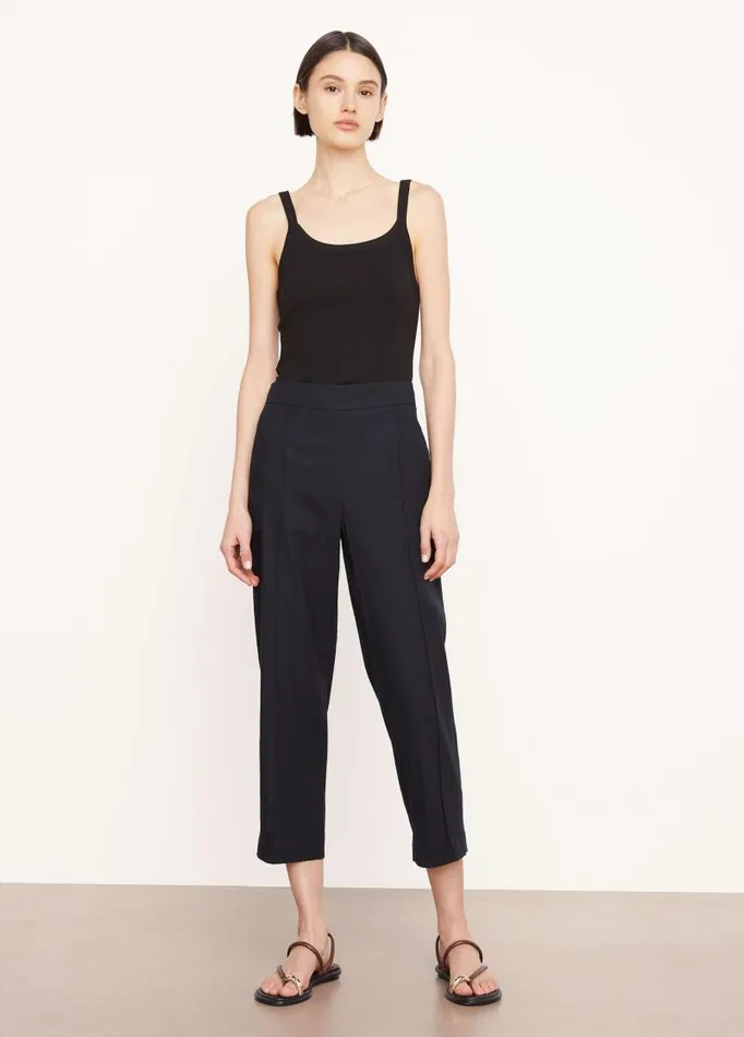 Women Pants and Shorts Vince LinenBlend Tapered PullOn Pant Marina
