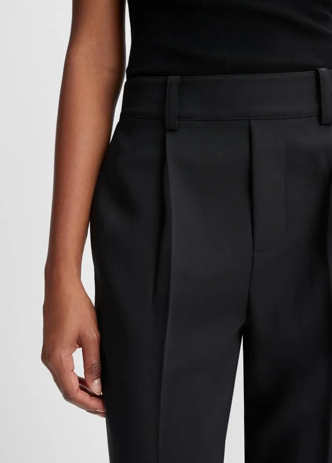 Women Pants and Shorts Vince MidRise Tapered PullOn Pant Black