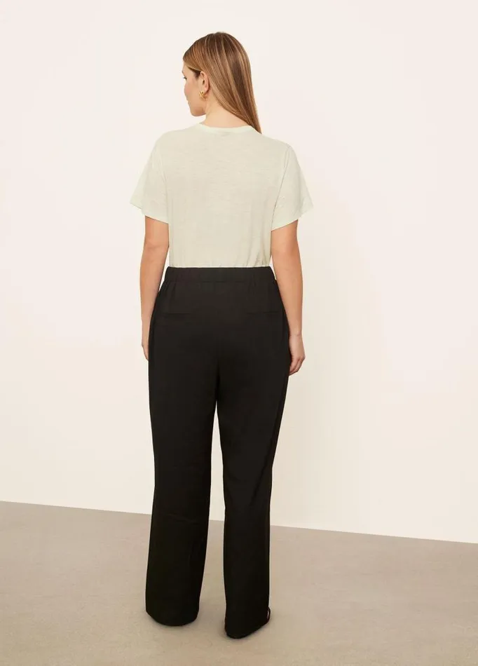 Women Pants and Shorts Vince PleatFront PullOn Pant Black