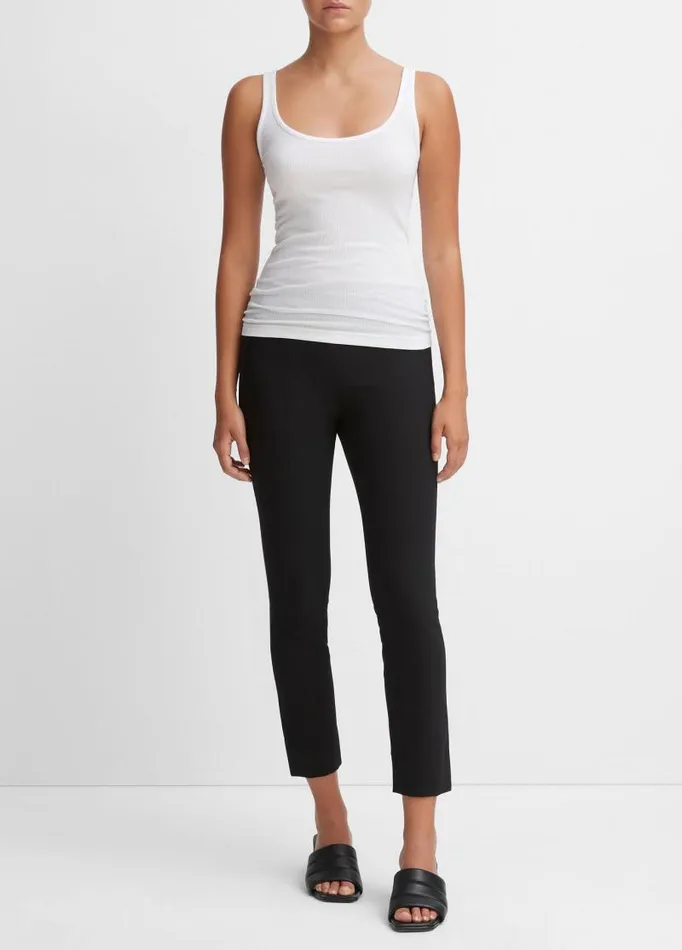 Women Pants and Shorts Vince Stitch Front Seam Ponte Legging Black
